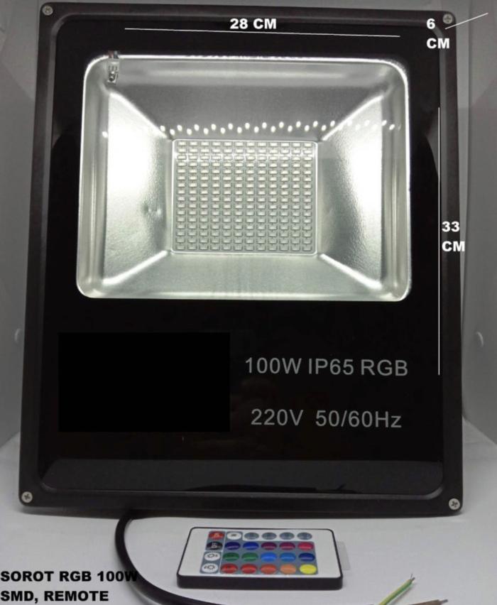 Gambar Lampu tembak led rgb 100 watt 100w lampu led sorot 100w rgb - Body besar 100w dari Indo Led Lighting undefined Tokopedia
