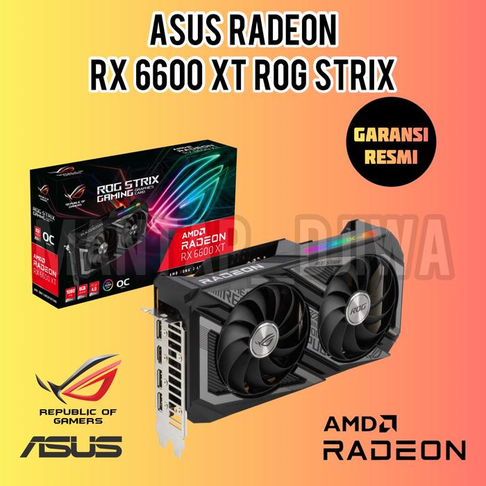 Jual Asus Radeon RX 6600 XT / 6600XT 8GB DDR6 ROG Strix - New Garansi ...