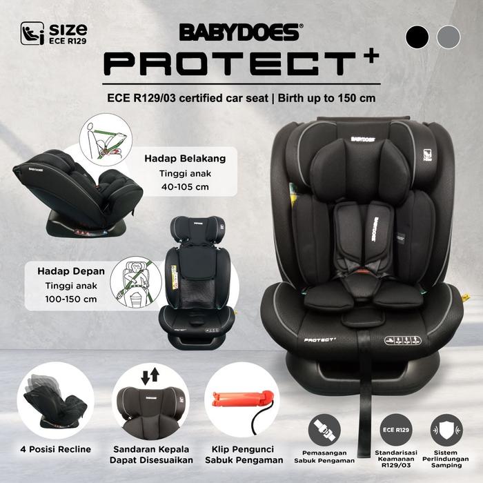 Gambar Carseat Babydoes Protect + / Kursi Mobil Anak - BLACK, Bubble dari ModernMoms undefined Tokopedia