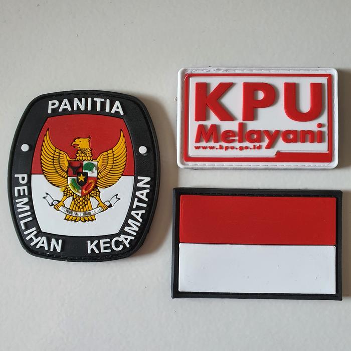 Gambar patch rubber logo panitia pemilihan kecamatan - ppk - kpu melayani - logo 1 set ppk dari arl collections undefined Tokopedia