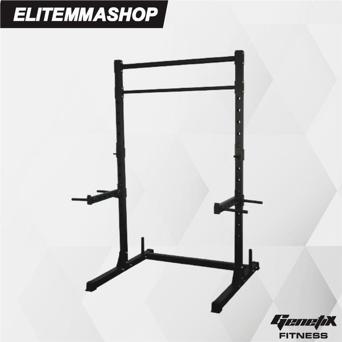 Gambar Alat Fitness GENETIX FIT Squat Stand 1.1 dengan Kapasitas Maksimal Beban 250kg - Rack Only, Tanpa Plate dari ELITE MMA SHOP undefined Tokopedia