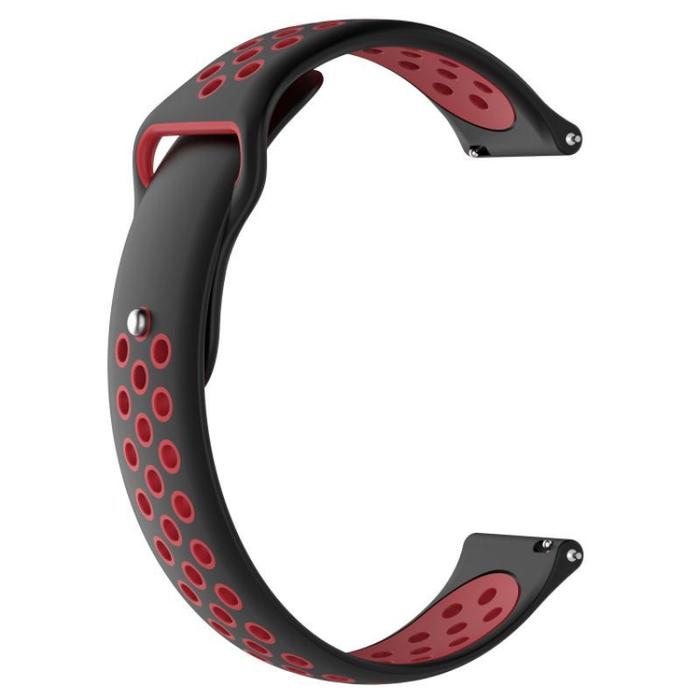 Gambar Tali Jam Strap Garmin Venu Sq2 / Sq2 Music Nike Rubber Silikon Sporty - Black Red dari Galeri88Shop undefined Tokopedia