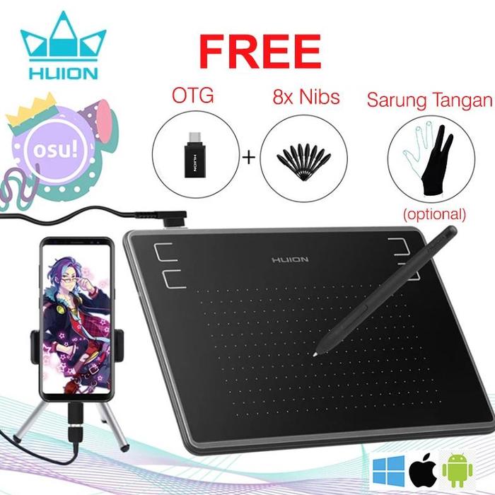 Jual HUION H430P Graphic Drawing Tablet OSU! (Alt 420 H420 H430