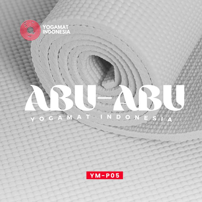 Gambar MATRAS YOGA MOTIF 6MM PEMULA / YOGA MAT STUDIO INDOOR MURAH FREE TAS - Abu-abu dari Yogamat Indonesia Warehouse undefined Tokopedia