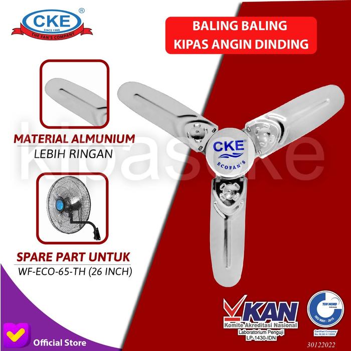 Gambar Wall Fan CKE WF-ECO-65-TH 26 Inch Kipas Angin Dinding Tembok Sparepart - Blade dari Kipas Online CKE Kota Administrasi Jakarta Barat Tokopedia