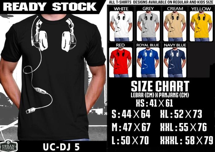 Gambar Tshirt DJ - UC-DJ 5 - Hitam, XS dari URBAN COUTURE New undefined Tokopedia
