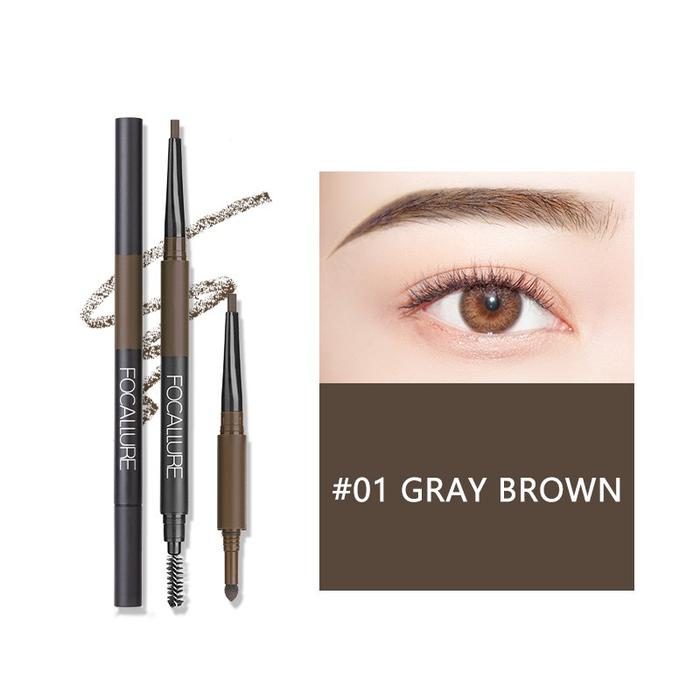 Gambar FOCALLURE Eyebrow Automatic 3in1 Waterproof FA64 - #01 dari FOCALLURE STORE_NEW undefined Tokopedia