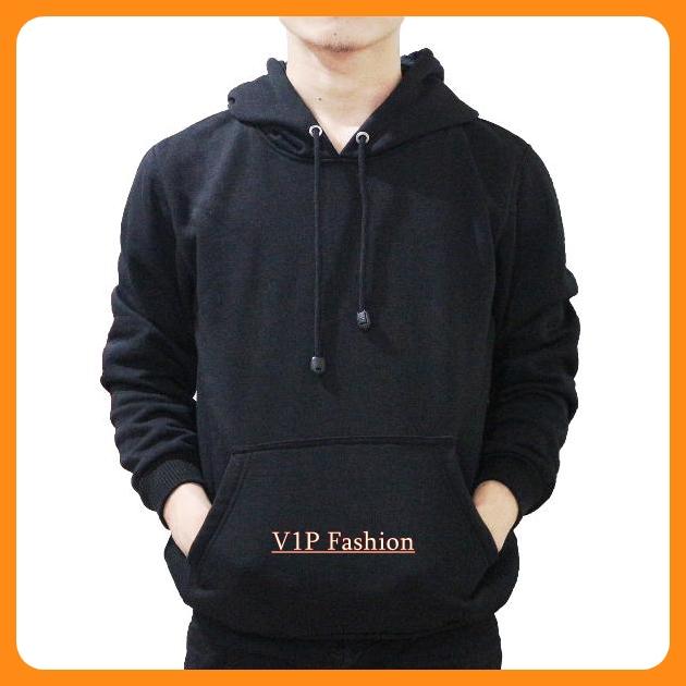 Gambar Jaket Jumbo Pria XXXL 3XL - Zipper Hoodie Cowok Big Size Murah - HITAM', L dari V1P Fashion undefined Tokopedia