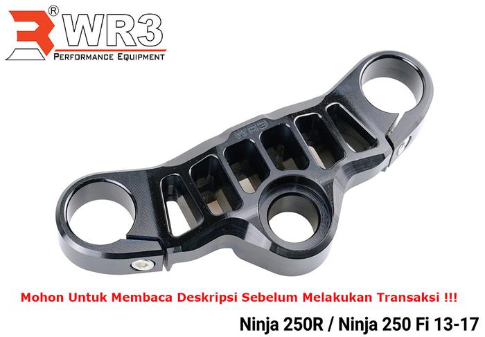 Gambar Segitiga Stang / Triple Clamp WR3 Ninja 250 Fi 2008 - 2017 - Hitam dari WR3 undefined Tokopedia