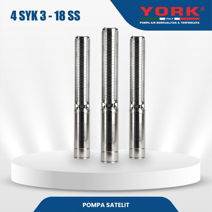 Gambar York Pompa Satelit Type 4 SYK 3 - 6 SS - 4SYK3-18SS dari Pompa York Official Kota Tangerang Tokopedia