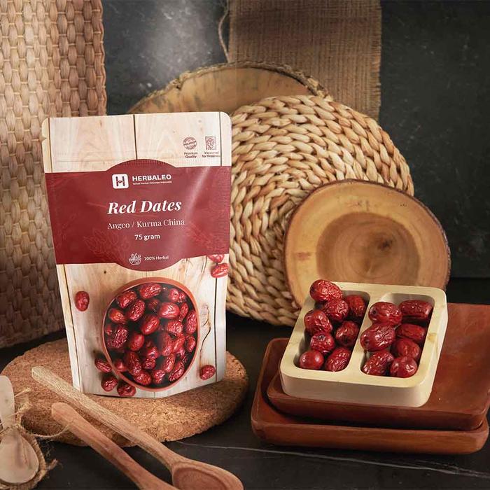 Gambar Herbaleo Red Dates 75 gram ( Angco / Kurma China ) dari Herbaleo undefined Tokopedia