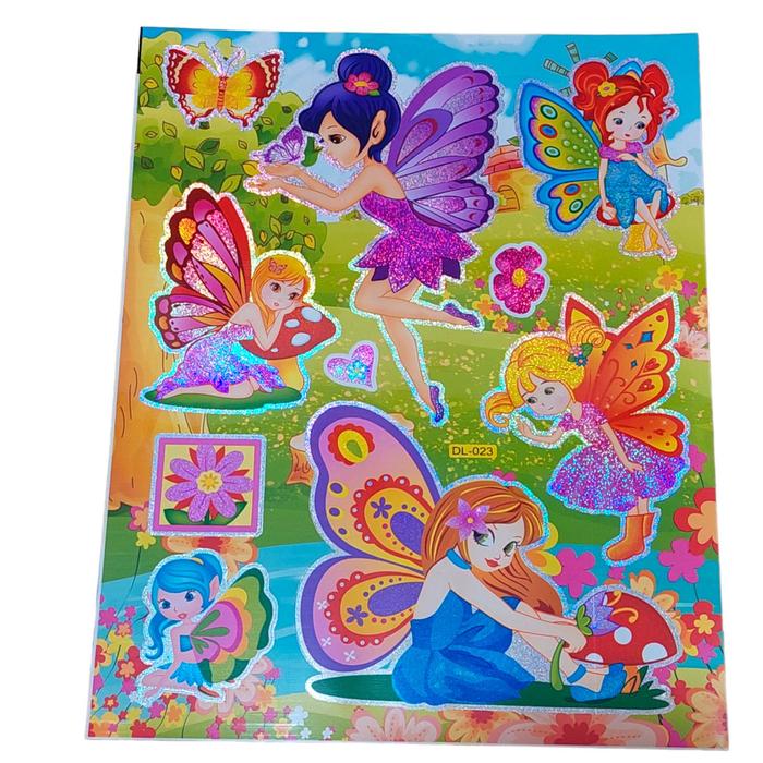 Gambar Stiker Kartun Peri dan Putri Duyung Mermaid Gliter Lucu Laser Hologram - PERI TAMAN dari TOKO VARIASI MAINAN ANAK undefined Tokopedia