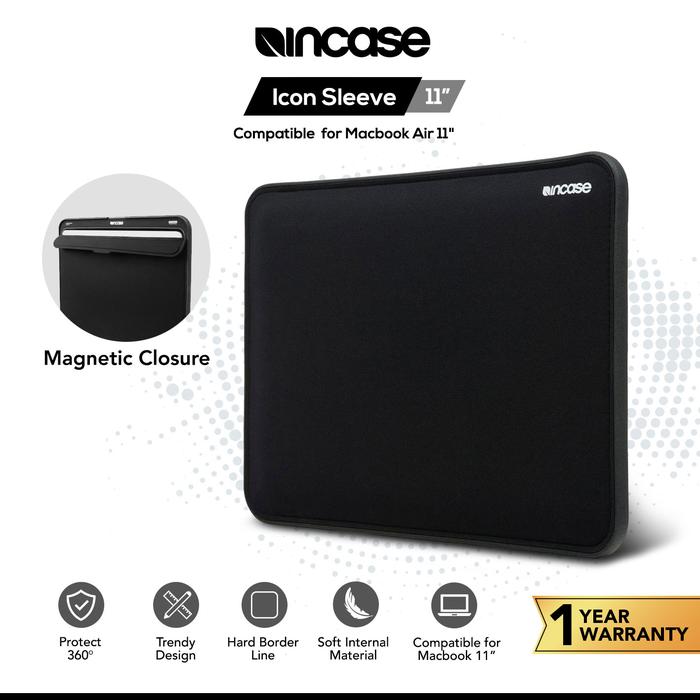 Gambar Incase Icon Sleeve  for Macbook Air 11 Inch (CL60655) Tas Laptop | Tas Macbook Air 11 Inch | sleeve Macbook Air 11 Inch - Hitam dari Incase Indonesia undefined Tokopedia