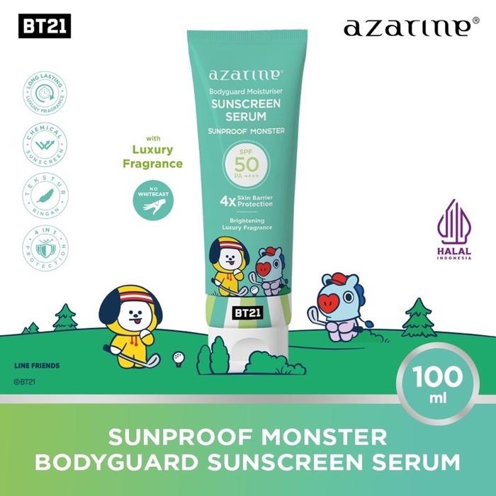 Gambar Azarine BT21 Sunscreen Serum 100ml - Biru dari Skintubeid undefined 5 Tokopedia