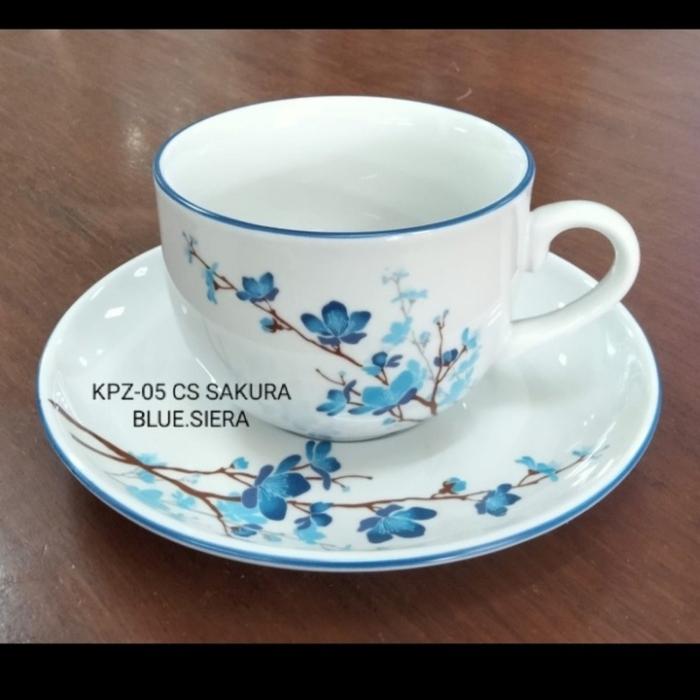 Gambar cangkir set keramik/ cangkir tea set/ cangkir coffee/ cangkir kopi - Biru dari Ahadi-Shop Tableware undefined Tokopedia