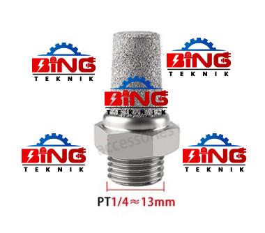 Gambar Silencer Pneumatic Fitting Thread 1/4" 304 Stainless Steel - HEAD LONG 1/4 dari Toko Bing Teknik undefined Tokopedia