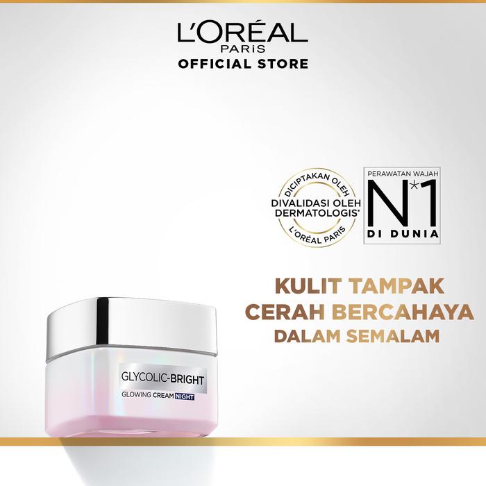 Gambar L'Oreal Paris Glycolic Acid Night Cream - 15 ML dari L'Oreal Paris ID undefined Tokopedia