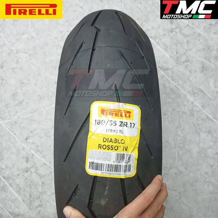 Gambar Ban Pirelli Diablo Rosso 4 Corsa 180/55-17 CBR600 R6 ZX6 Z900 MT09 - Rosso 4 dari TMC Motoshop undefined Tokopedia