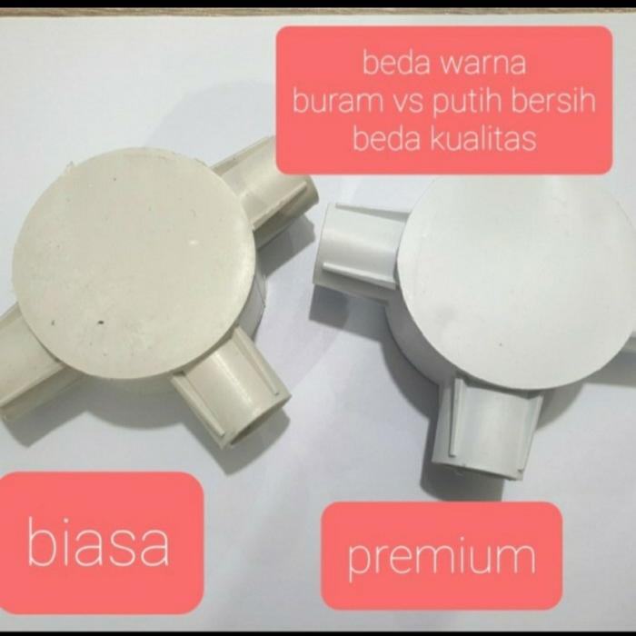 Gambar DEXTA T dus Tdos Cabang 3 Pipa Listrik 20MM Putih Clipsal TERMURAH - PUTIH BIASA KW2 dari Cahaya Star Listrik undefined Tokopedia