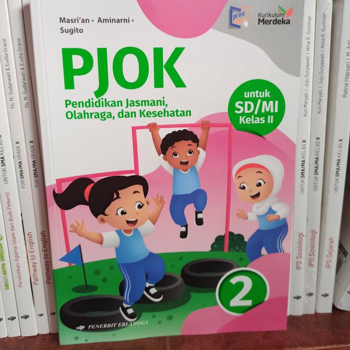Gambar BUKU PJOK PENJAS ORKES PENJASKES PENDIDIKAN JASMANI OLAHRAGA DAN KESEHATAN KELAS 2 SD ERLANGGA KURIKULUM MERDEKA dari Toko Buku Lestari undefined Tokopedia