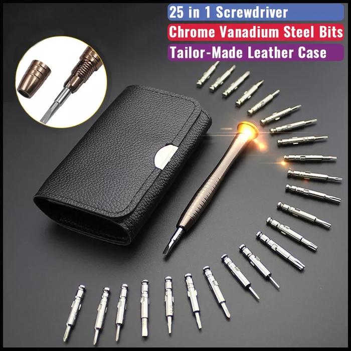 Gambar 25 in 1 Obeng Set Screwdriver Mini Laptop Smartphone Torx Plus Minus dari Honey Computer undefined Tokopedia