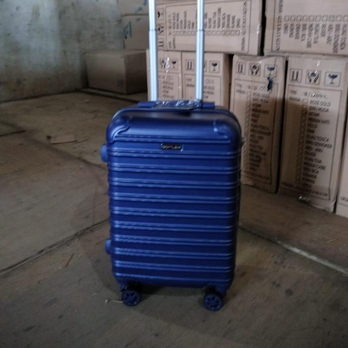 Gambar tas koper polo 20 inch fiber kabin - biru navy, RANDOM dari tukukoper.surabaya undefined Tokopedia