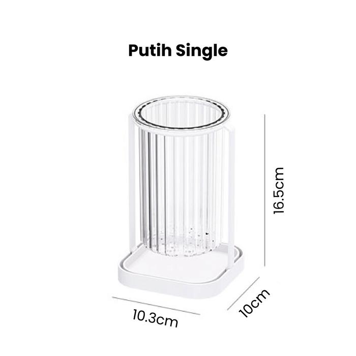 Gambar TSM Tempat Sedok Estetik | Tempat Sendok Garpu | Untensil and Chopstic - Single Putih dari thesmallmerchant undefined Tokopedia