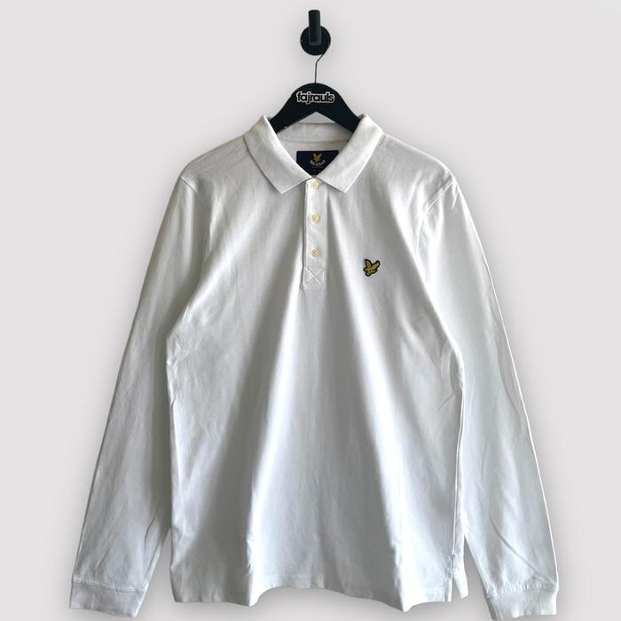 Gambar Lyle & Scott Polo Long Sleeve White Original - Putih, L dari fajrauls undefined Tokopedia