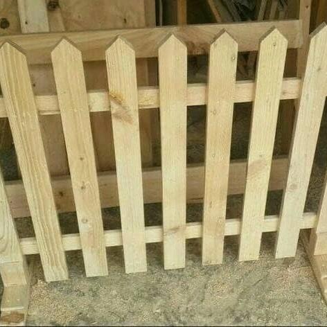 Gambar PAGAR KAYU JATI BELANDA khusus jne/jtr,rex,dll dari Furnituremeubelonline undefined Tokopedia