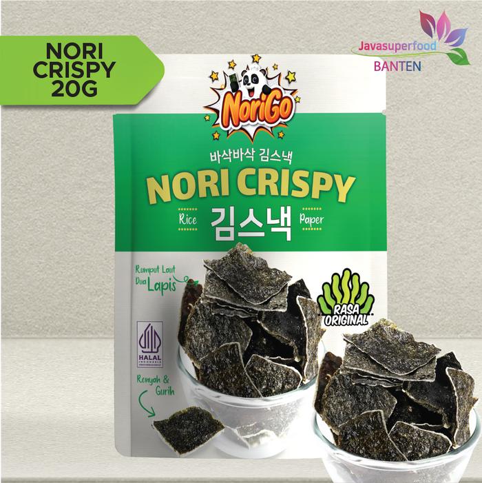 Gambar Norigo Crispy Seaweed Snack Rumput Laut Halal 20g - Original dari JAVA SUPER FOOD SURABAYA undefined Tokopedia