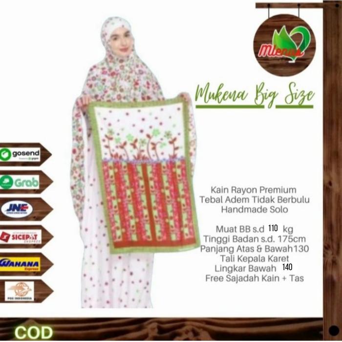 Gambar mukena jumbo flora rayon sritex - no.1 dari mlenus undefined Tokopedia