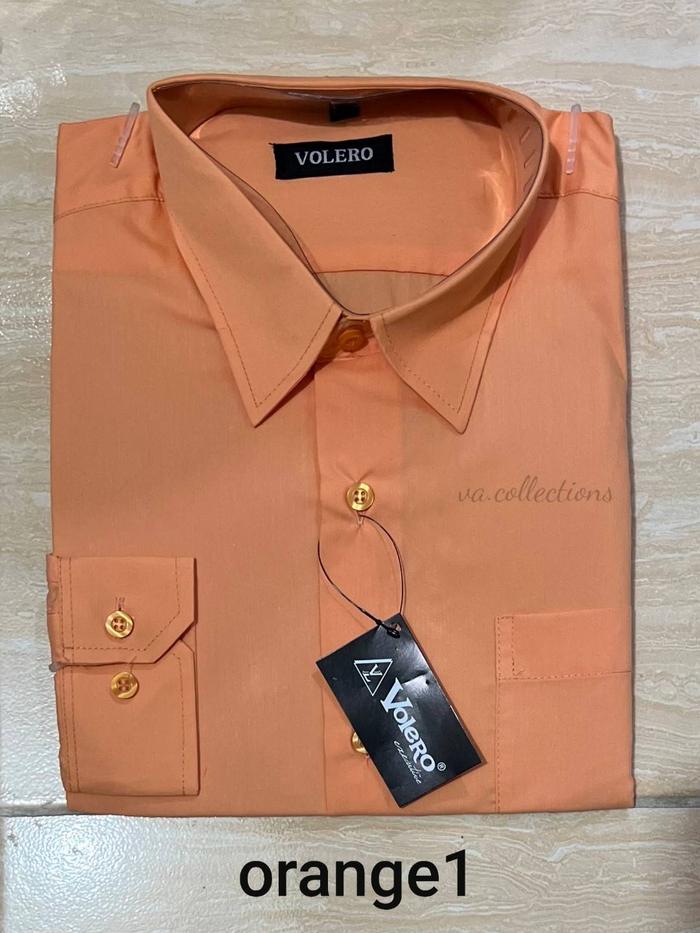 Gambar KEMEJA PRIA VOLERO - KEMEJA POLOS LENGAN PANJANG PRIA WARNA PEACH - VO peach/salem, S/14.5 dari va.collections undefined 4 Tokopedia