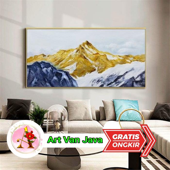 Gambar lukisan abstrak simple aesthetic - D, 200x100 frame dari WilliamArt undefined Tokopedia