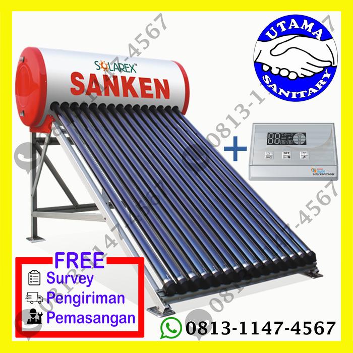 Jual SANKEN Solarex PR100L Pemanas Air Tenaga Matahari / Solar Water Heater  - Jakarta Selatan - Utama Sanitary | Tokopedia