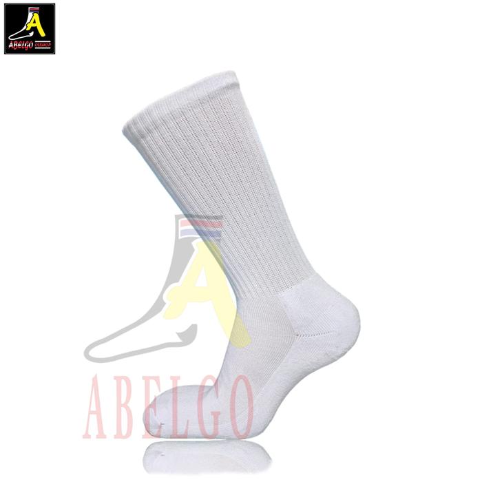 Gambar KAOS KAKI SPORT TERY TEBAL POLOS PANJANG SEBETIS/KAOS KAKI SPORT TEBAL - Putih dari ABELGO OLSHOP undefined Tokopedia