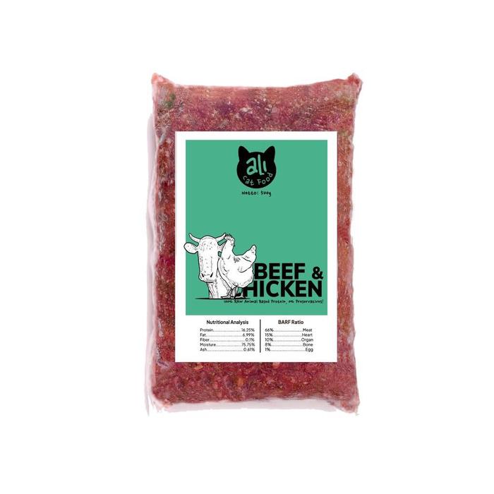 Gambar Raw food - Ali Cat Food - Beef & Chicken - Makanan Kucing - 500 gram dari The Little Lions undefined Tokopedia