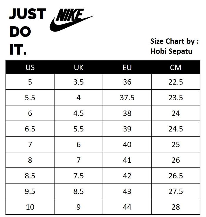 nike us to eu shoe size