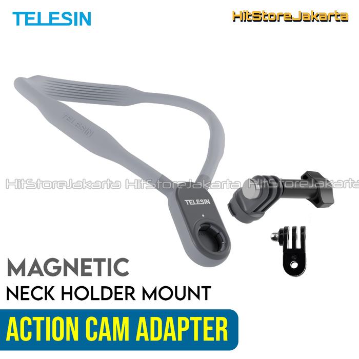 Gambar Telesin Magnetic Neck Mount for Action Cam HP Neck Holder Kalung Magnetic - Action Cam dari HitStore Jakarta_NEW undefined Tokopedia