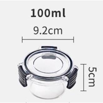 Gambar BELLINI Toples Cabai Tempat Penyimpanan Kedap Udara Kontainer Makanan - 100ml, Black dari Malo Home undefined Tokopedia