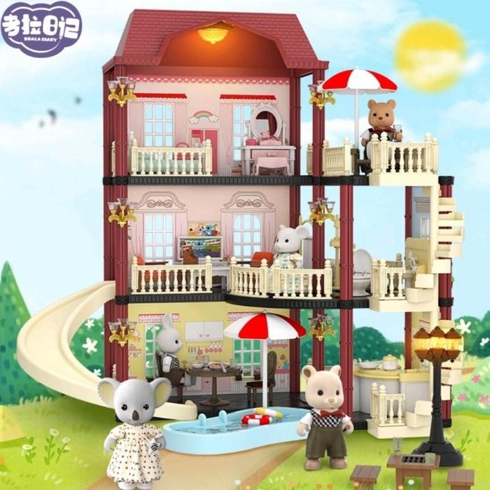 Gambar Mainan Rumah Boneka Sylvanian Families Alike - Koala Luxury Villa - Holiday Villa dari alfiardianto818 undefined Tokopedia