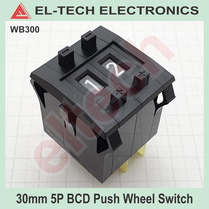 Gambar 30mm BCD Push Wheel Pushwheel Switch 5P 5Pin 5 P Pin - Black dari ELTECH online undefined Tokopedia