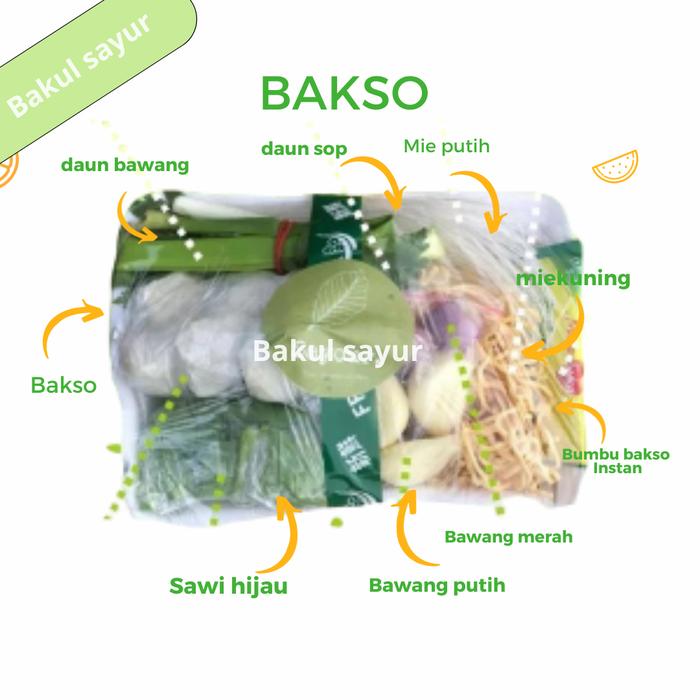 Gambar paket bakso kuah sayur komplit siap masak - 1 pack dari Bakul-Sayur undefined Tokopedia