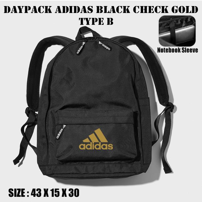 Gambar TAS RANSEL ADIDAS SOFTBACk HITAM EMAS - Tipe B dari toko tas pratama99store undefined Tokopedia