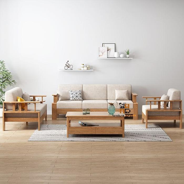 Jual set sofa ruang tamu minimalis jepara kursi set ruang tamu kayu