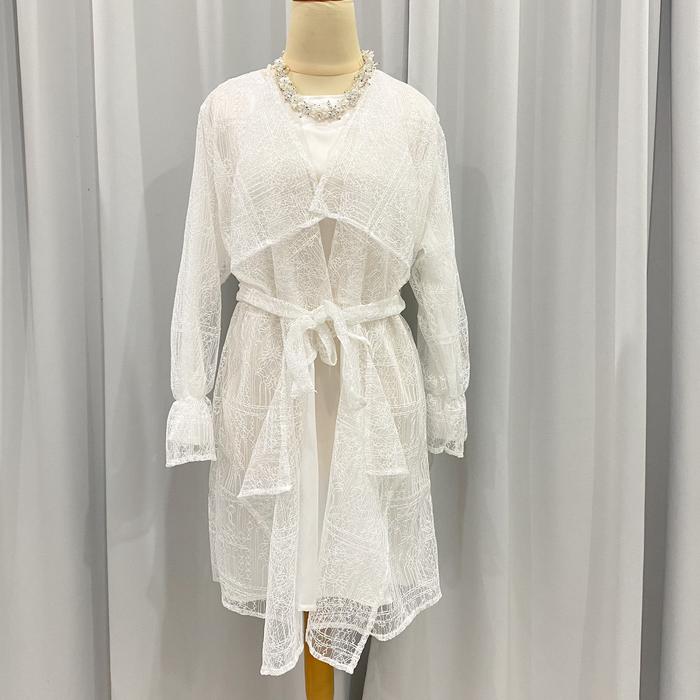Gambar Zhavana Outer | outer brukat | outer kondangan - Broken white dari Napusha undefined Tokopedia