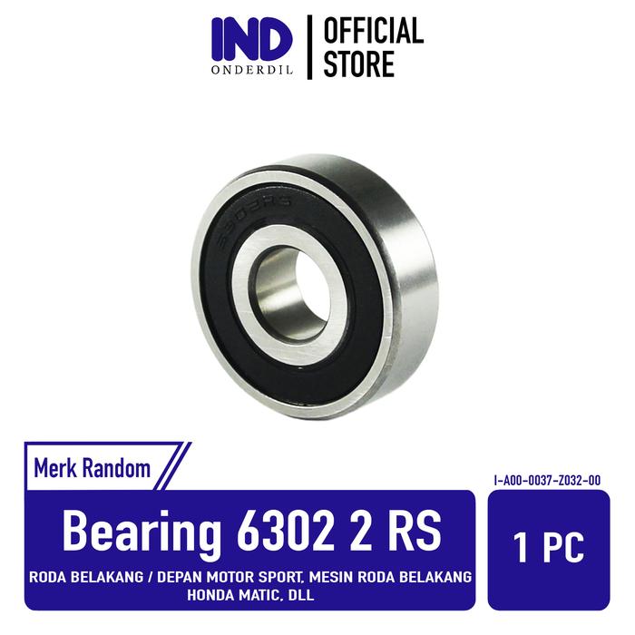 Gambar Bearing-Bering-Laher-Laker 6302 RS Roda Belakang CB 150R/CBR 150/Verza - Grade B-Random dari IND Onderdil undefined Tokopedia