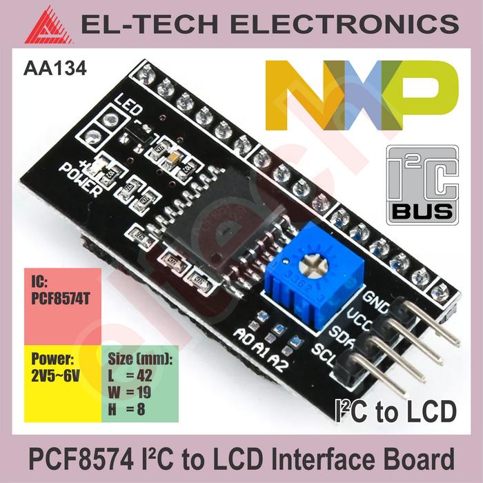Gambar PCF8574 IIC I2C TWI SPI Serial LCD Interface Adapter Converter - I2C to LCD dari ELTECH online undefined Tokopedia