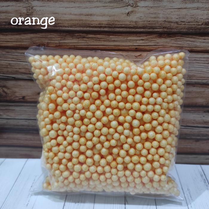 Gambar butiran styrofoam warna/floam/butiran gabus undian/isi giftbox/slime - Orange dari yora paper undefined Tokopedia