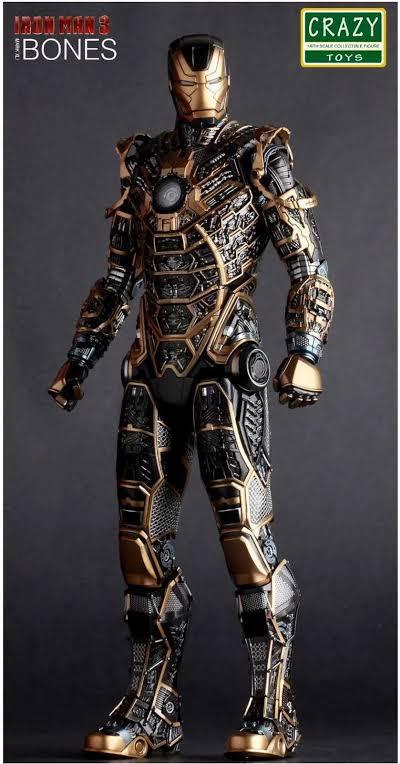 Gambar action figure ironman 3 bones black dari Antique mise undefined Tokopedia
