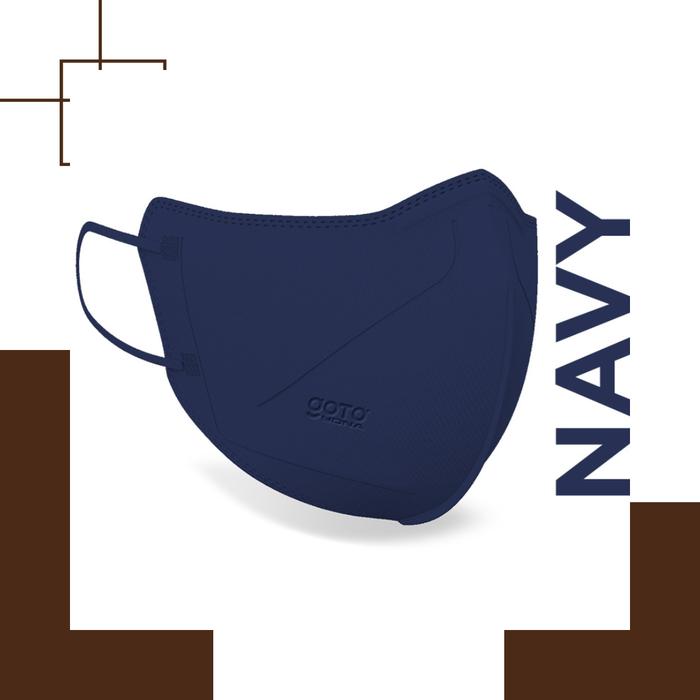 Gambar Goto Yona Masker Duckbill Earloop Kesehatan 4 Ply Face Mask 5D 4Ply - NAVY dari Livyo Shop undefined Tokopedia